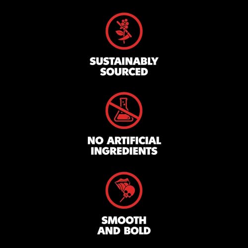 Death Wish Coffee Organic and Fair Trade Dark Roast Ground Coffee for Health-Conscious Coffee Lovers, Ideal for Morning 