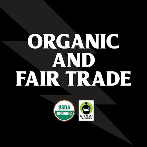 Death Wish Coffee Organic and Fair Trade Dark Roast Ground Coffee for Health-Conscious Coffee Lovers, Ideal for Morning 