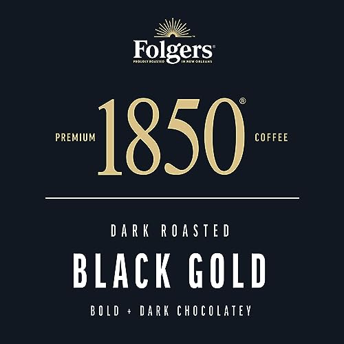  Folgers 1850 Black Gold Dark Roast Coffee for Keurig K-Cups
| Premium Dark Roast Folgers 1850 10 K-Cup Pods for Keurig 