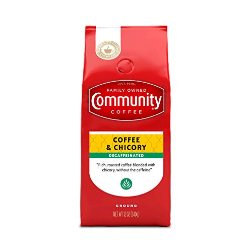  Community Coffee Cafe Special Half-Caff Medium Dark Roast Ground Coffee for Mornings and Special Occasions, 12 Ounces (