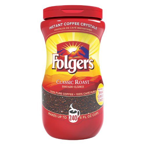  Folgers Classic Roast Instant Coffee, Rich Flavor for Morning Brew, Perfect for Busy Mornings, 8 Ounces
| Folgers Class