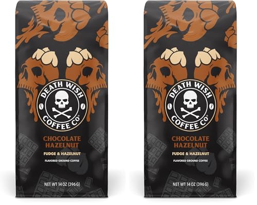 Death Wish Coffee Organic and Fair Trade Dark Roast Ground Coffee for Health-Conscious Coffee Lovers, Ideal for Morning 