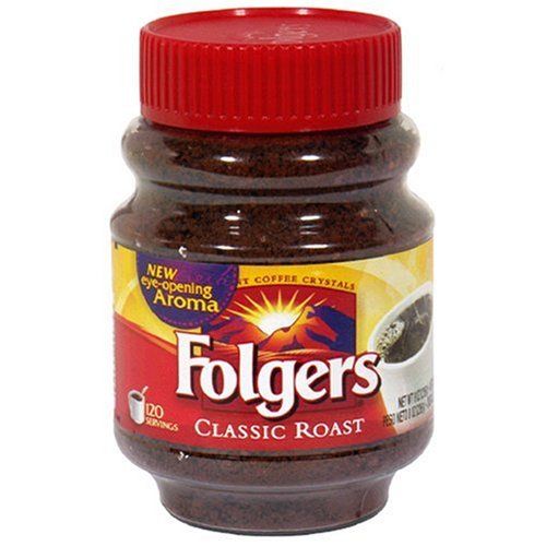  Folgers Classic Roast Instant Coffee, Rich Flavor for Morning Brew, Perfect for Busy Mornings, 8 Ounces
| Folgers Class