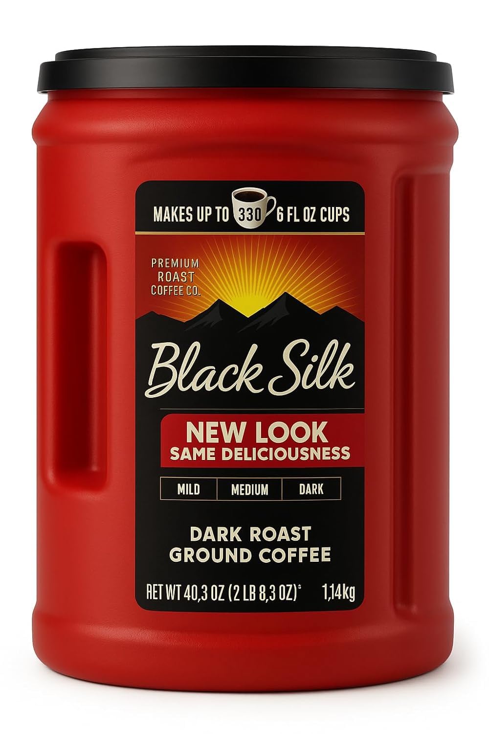  Black Silk Dark Roast Ground Coffee, Rich Flavor for Coffee Lovers at Home
| Black Silk Dark Roast Ground Coffee, Perfe