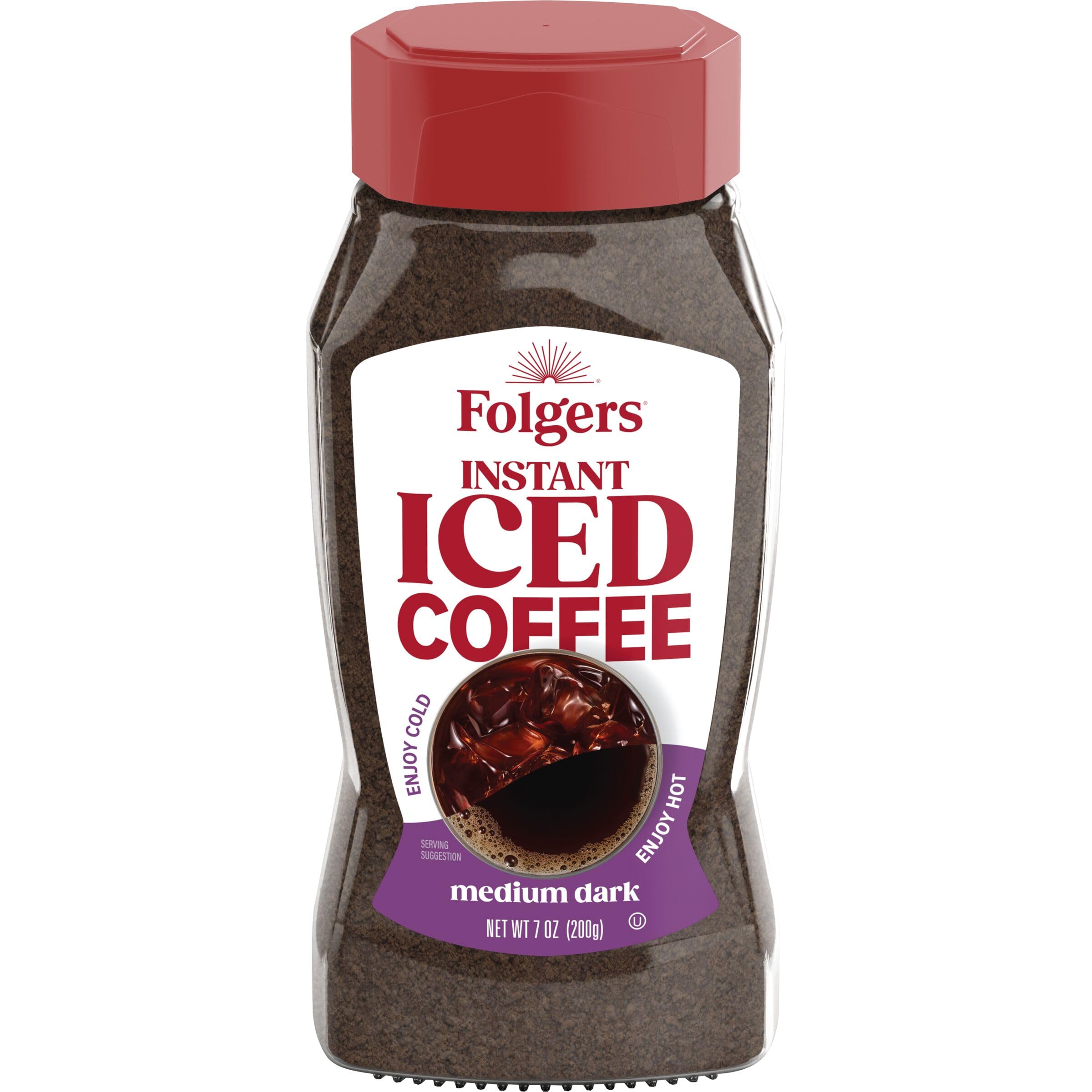  Folgers Instant Iced Coffee, Smooth Taste, On-the-Go Convenience, Office Workers, Cold Brew, 7 Ounce (Pack of 6)
| Folg